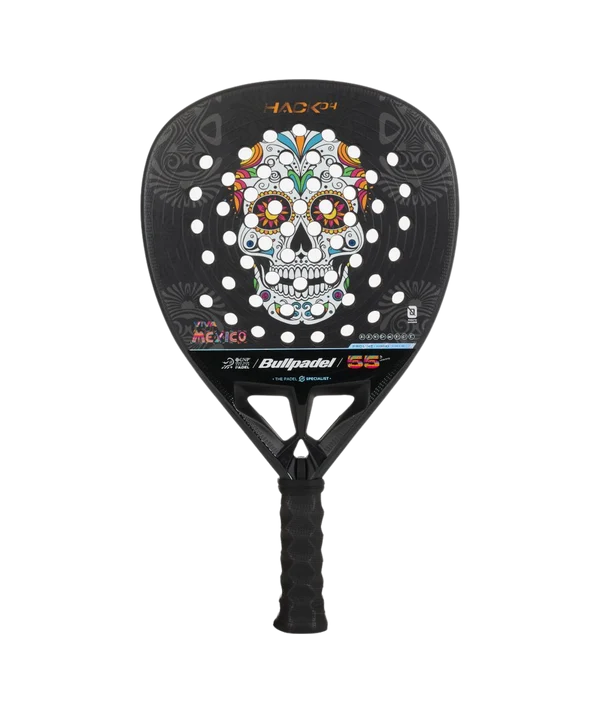 Bullpadel Hack 04 México Major LTD 2024 – raquette de padel, face au crâne mexicain