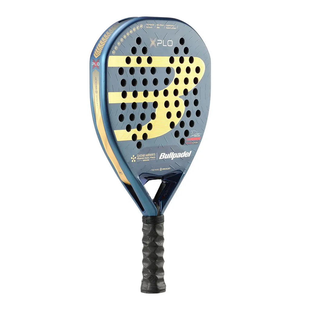 Bullpadel XPLO Qatar Airways — Raquette de Padel Bleu/Or 2025