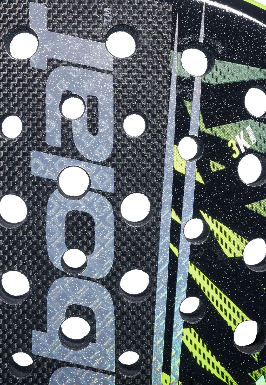 Babolat Counter Viper 2.6 2026 – détail de la face carbone 3K
