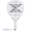 NOX AT10 Luxury Genius Attack 12K Alum Xtrem 2026 – raquette de padel blanche, vue de face