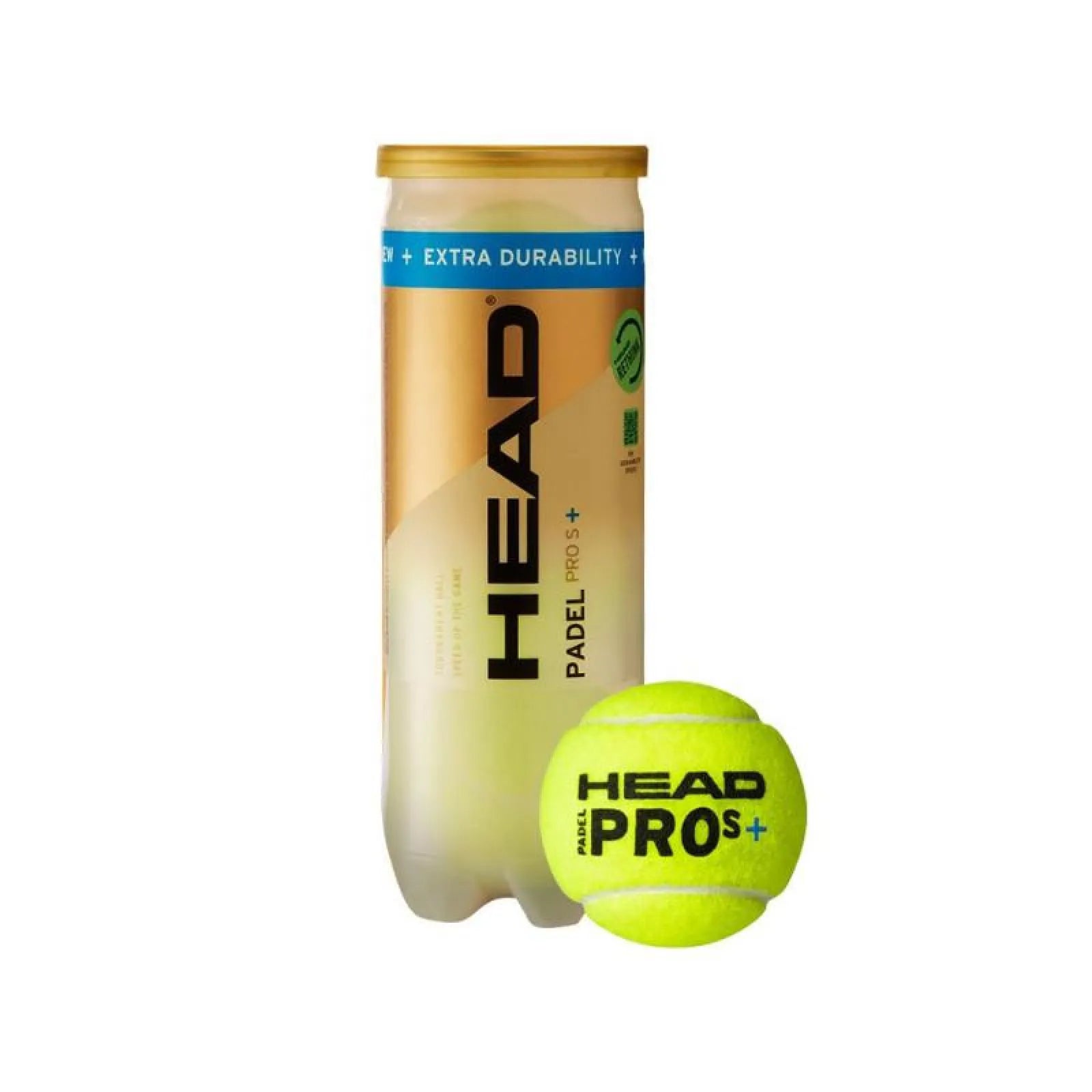 Head Padel Pro S+ — Tube 3 Balles de Padel