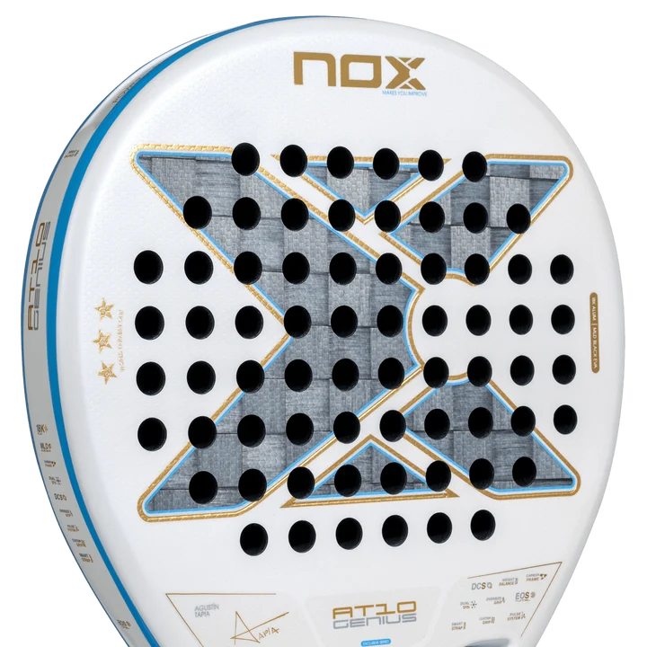 NOX AT10 Genius 18K Alum Argentina Edition 2026 – raquette de padel Agustín Tapia, vue 3