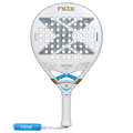 NOX AT10 Genius 18K Alum Argentina Edition 2026 – raquette de padel blanche, bleu ciel et or
