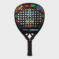 Bullpadel Vertex 05 Pretoria LTD 2026 – raquette de padel noire à motif tribal multicolore