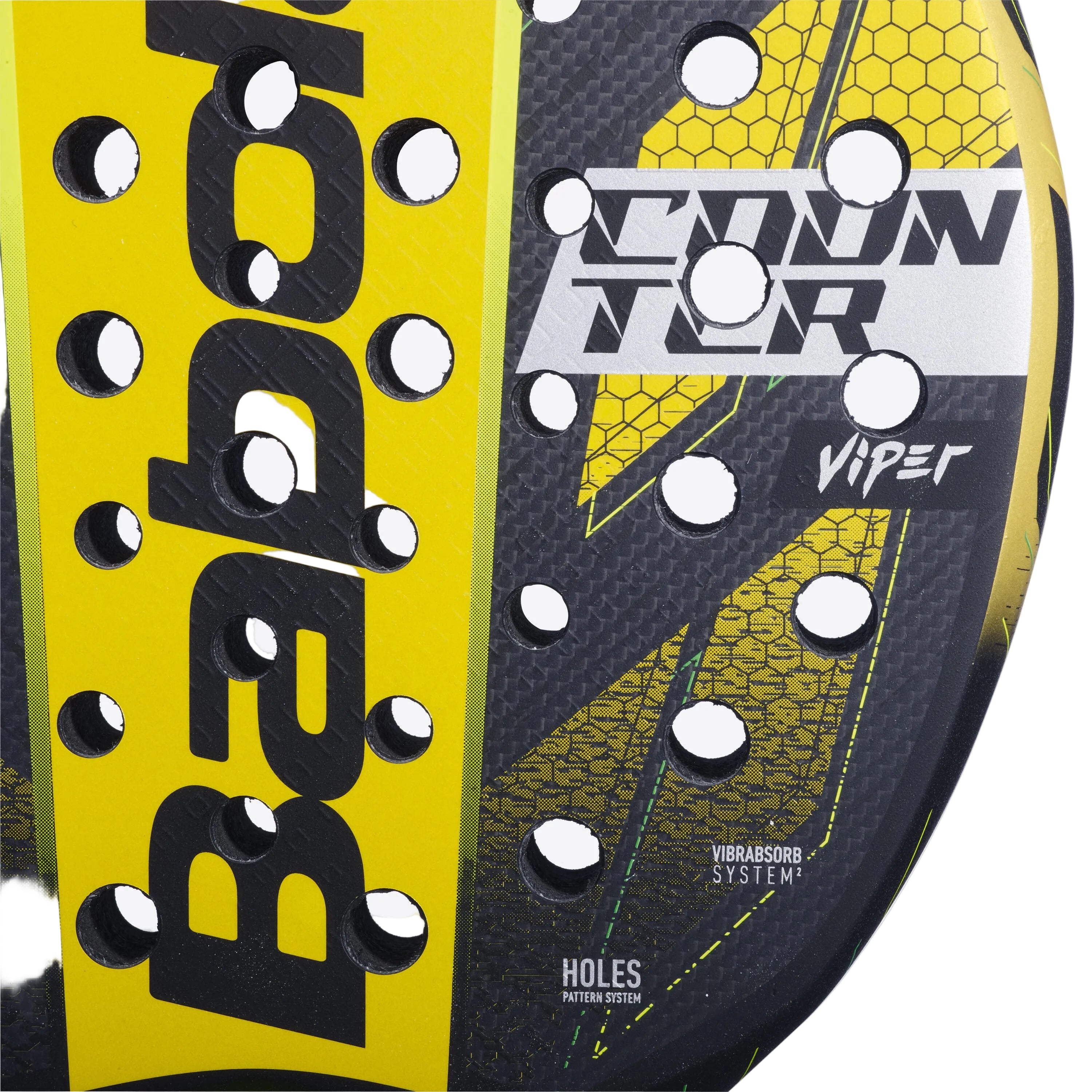 Babolat Counter Viper — Raquette de Padel Jaune/Noir 2024