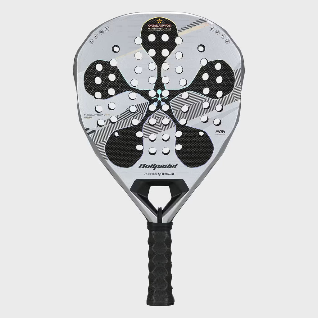 Bullpadel Neuron 02 Edge Tour Final 2025 – raquette de padel argent et noir